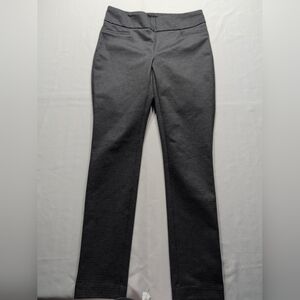 Dalia  Pants Ponte Knit elastic waist pull on multi color print Size Small